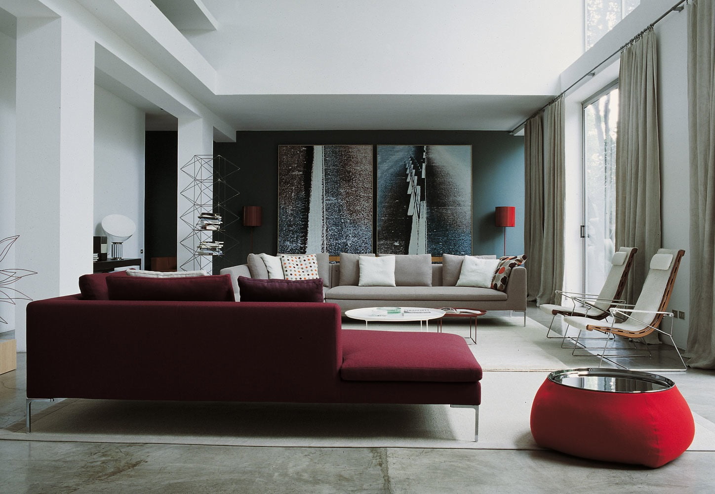 B&B italia charles met chaise longue