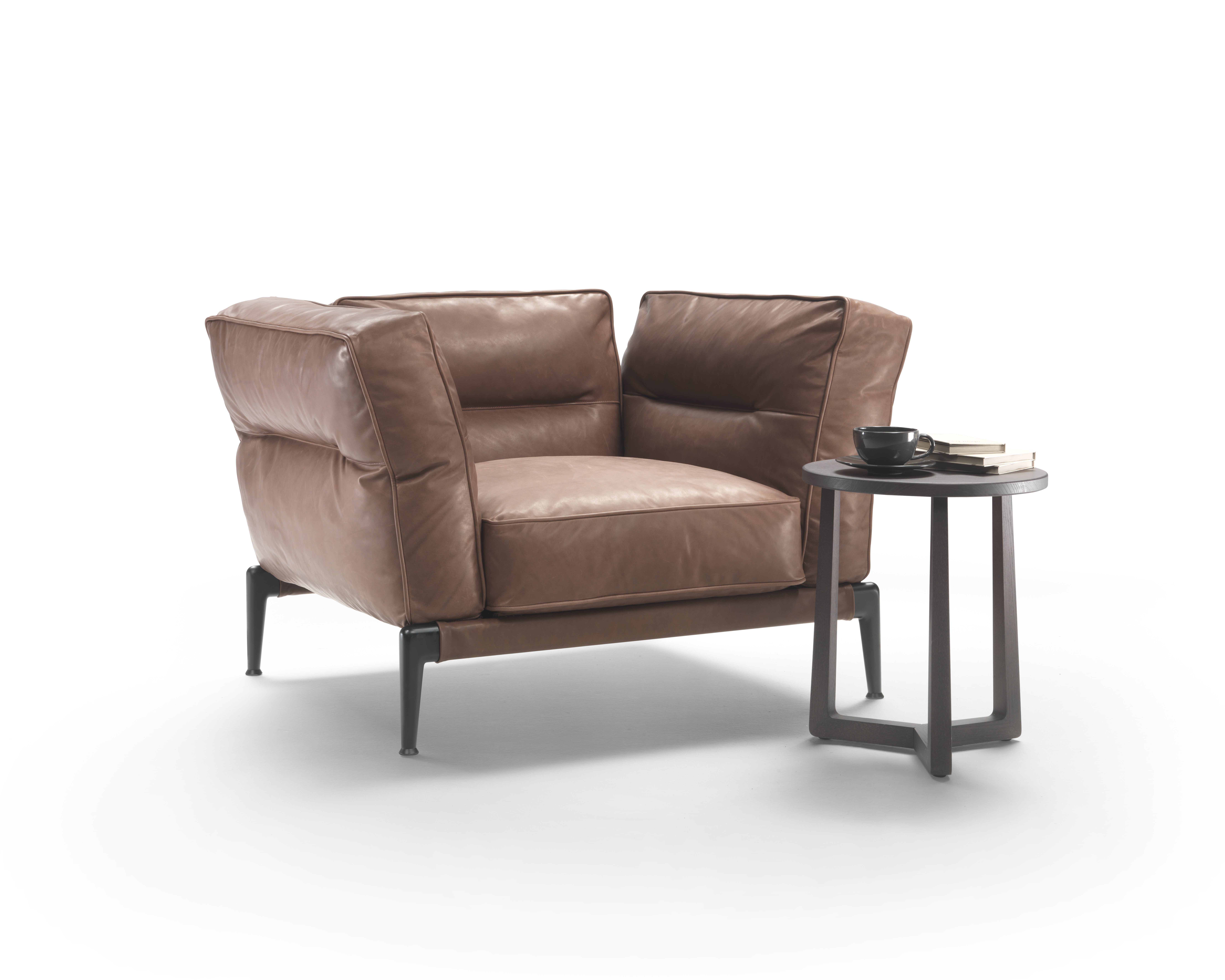 Flexform Adda fauteuil in leder