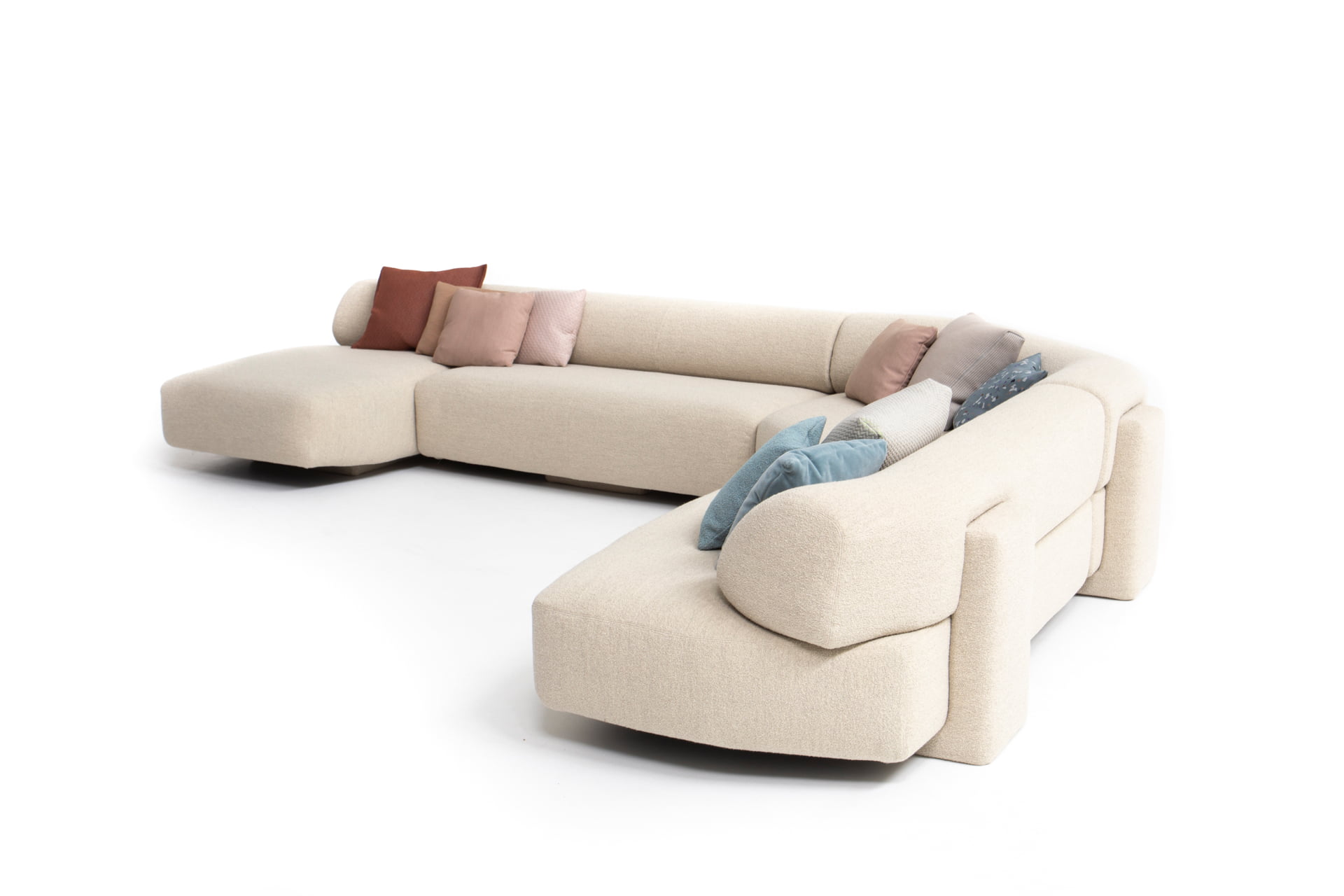 Moroso Gogan sofa vrijstaand hoek opstelling