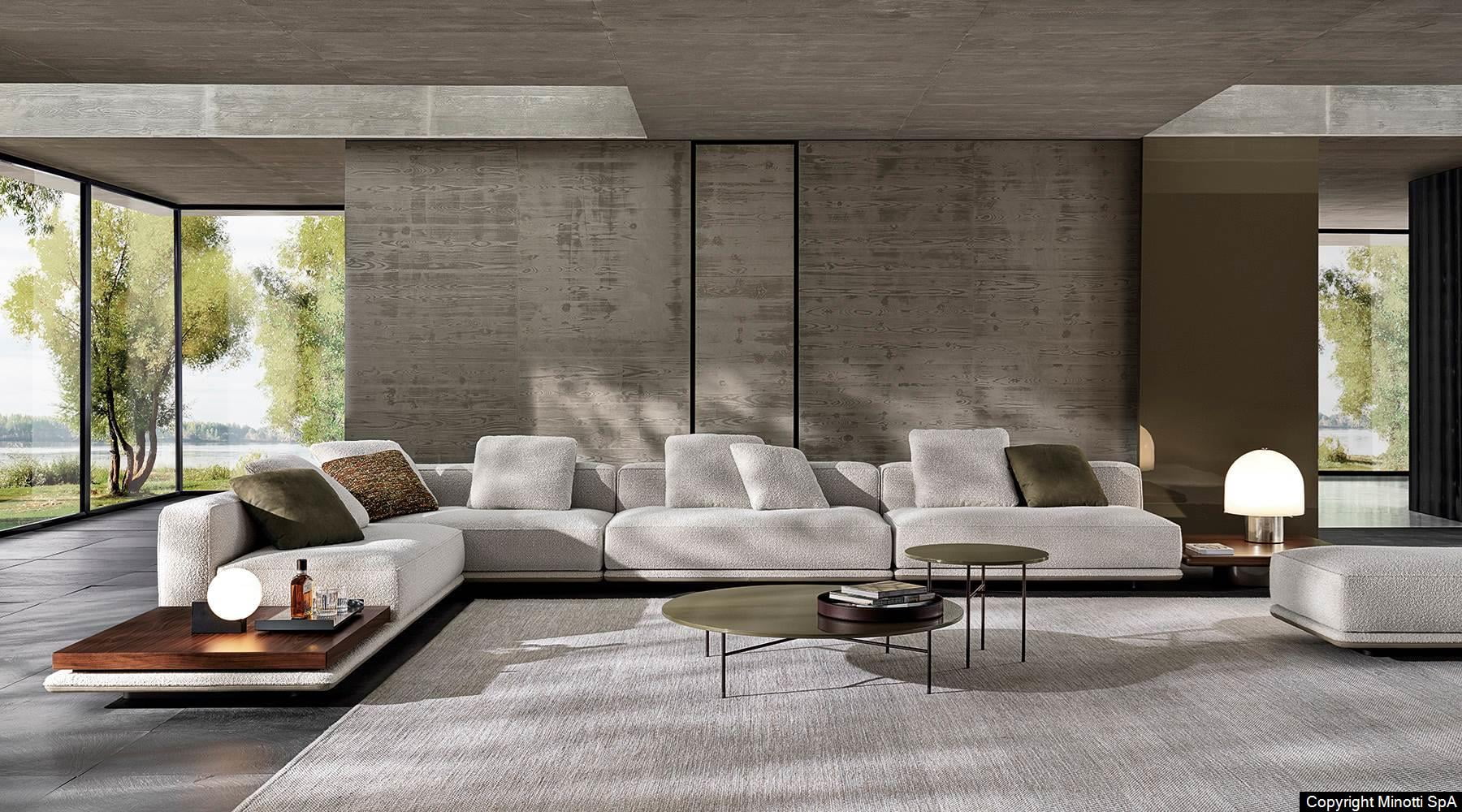 Minotti Horizonte bank sfeerfoto interieur