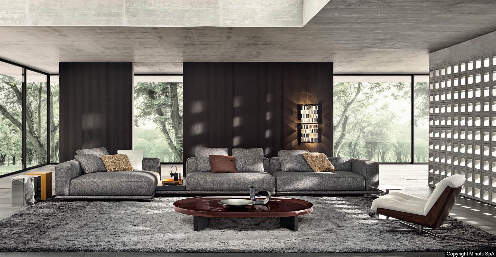 Minotti Horizonte bank sfeerfoto interieur
