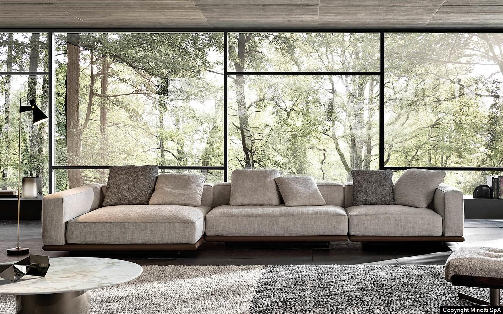 Minotti Horizonte bank sfeerfoto interieur