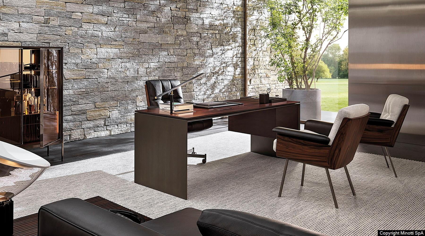 Minotti Linha studio bureau sfeerfoto thuis kantoor