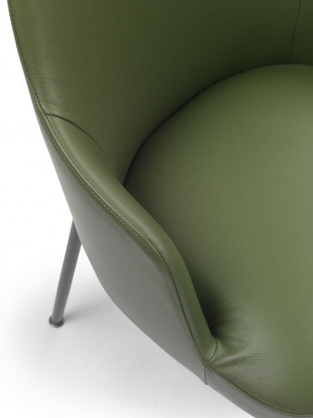 Flexform Marley eetkamerstoel productfoto vrijstaand groen