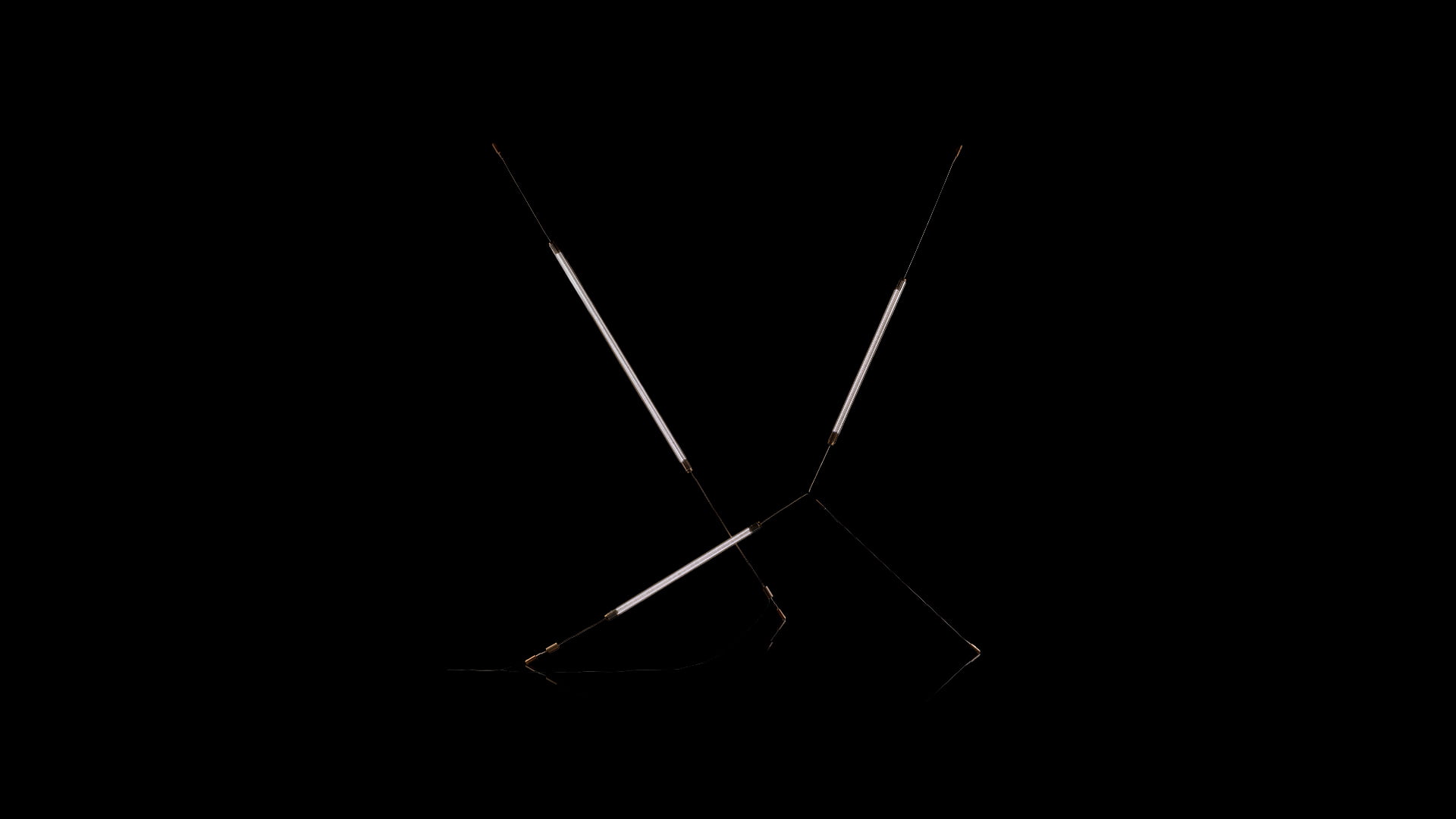 Henge Spyder lamp op witte achtergrond productfoto