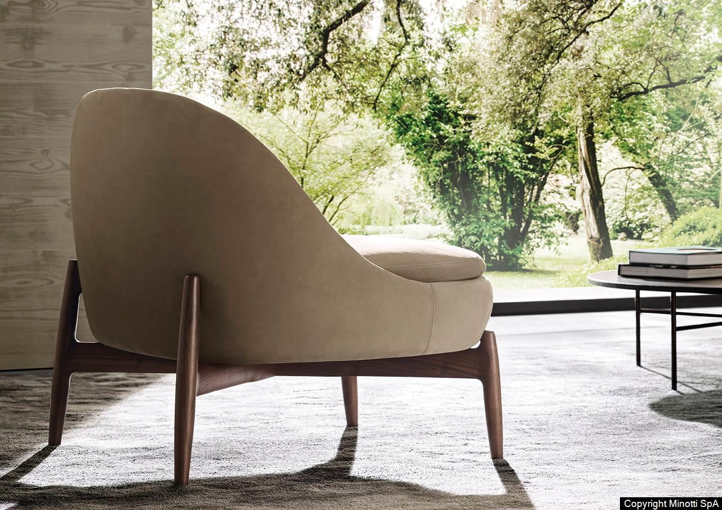 Minotti Sendai fauteuil productfoto