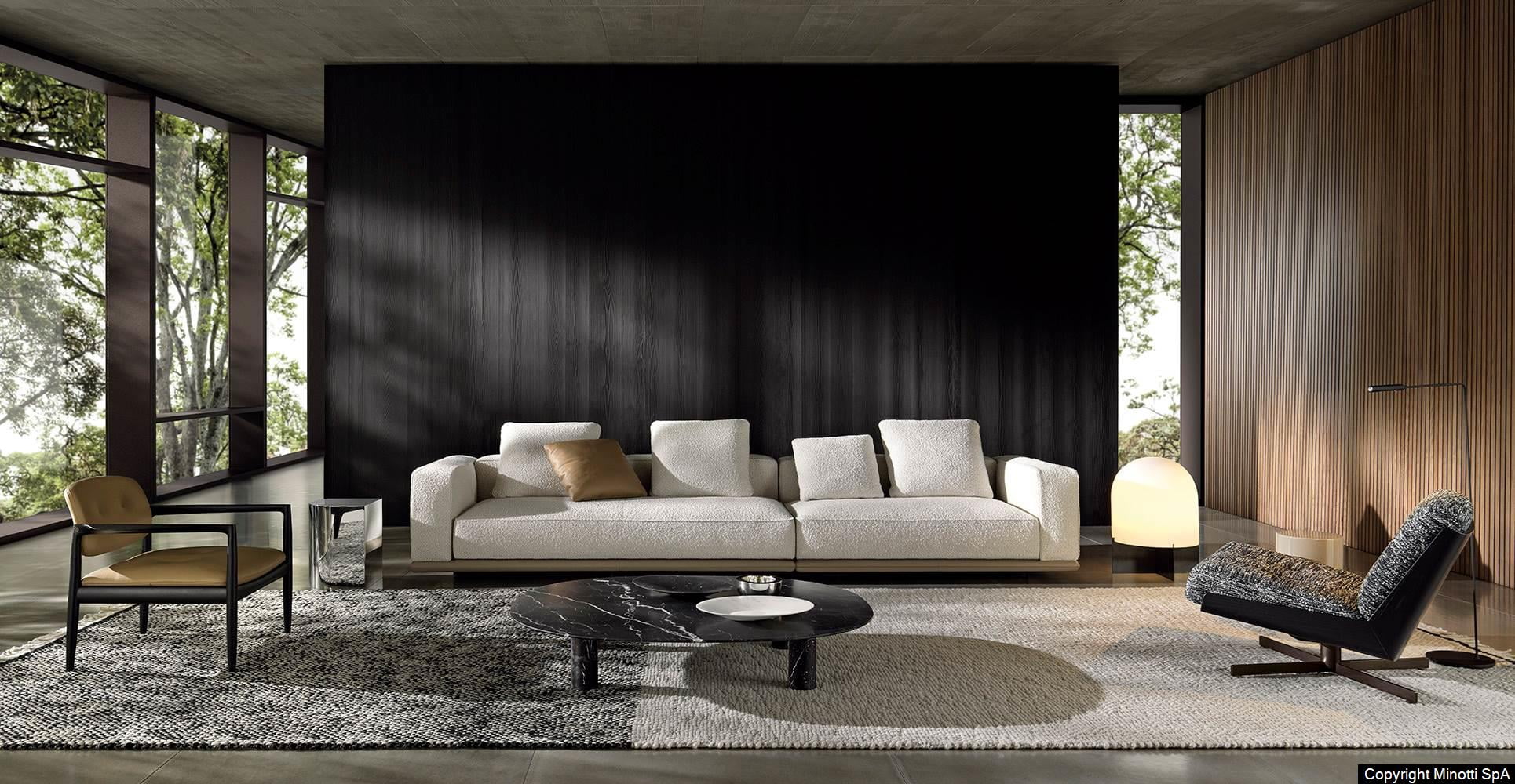 Minotti Horizonte bank vrijstaande foto