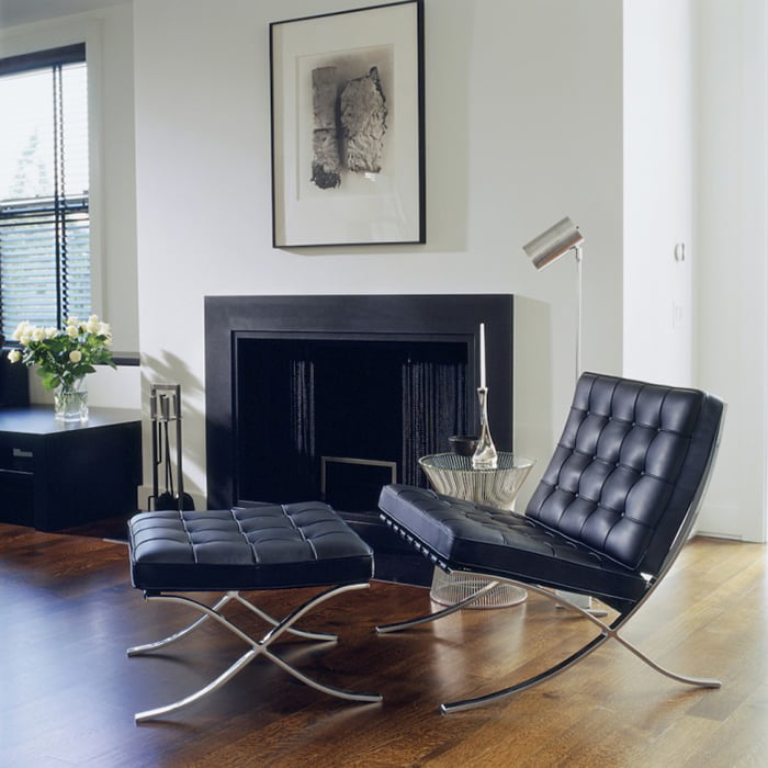 knoll barcelona chair origineel design van der donk interieur