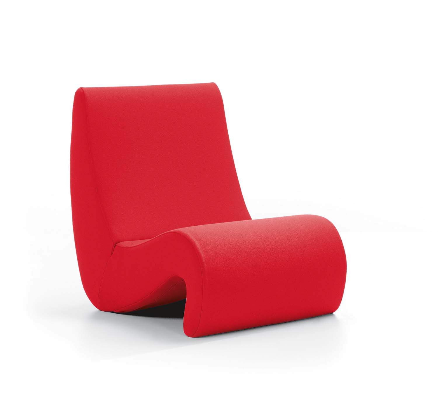 Vitra Amoebe fauteuil rood