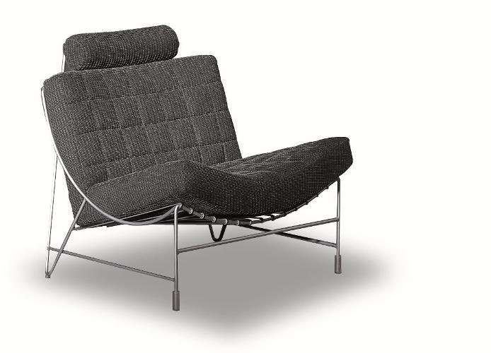 Leolux Volare fauteuil grijs stof