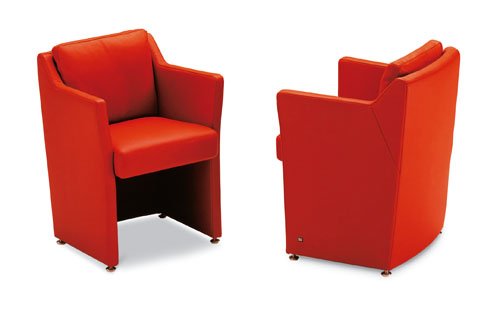 Rolf Benz 7100 fauteuil rood