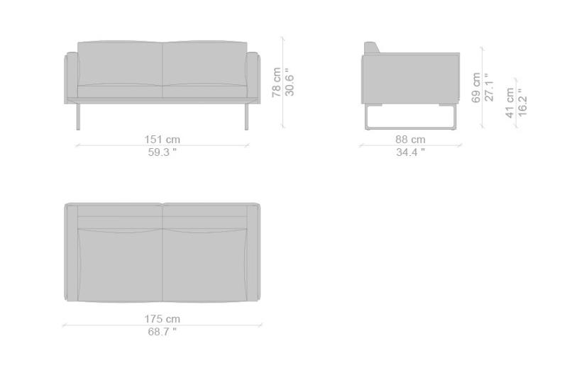 Cassina 8 sofa