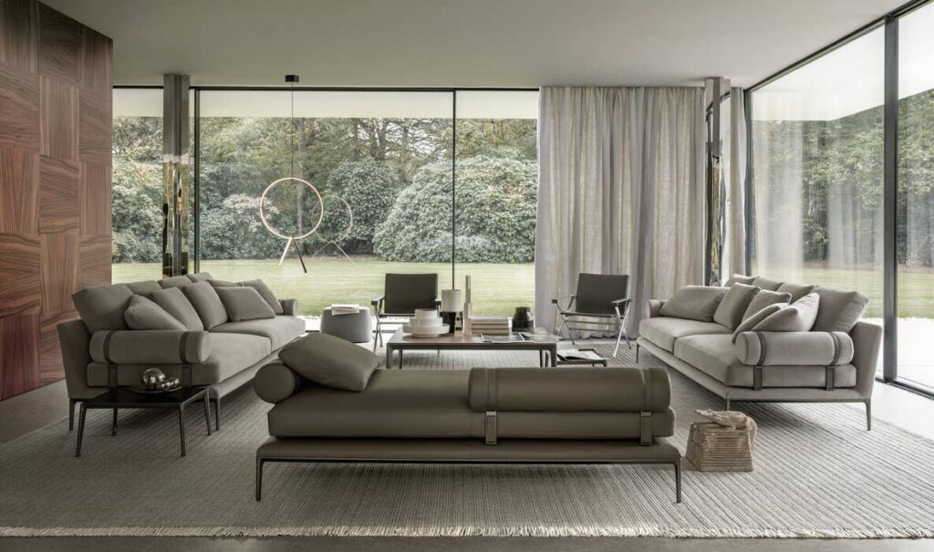 B&B Italia Atoll sofa interieur sfeerfoto natuurlijke tinten