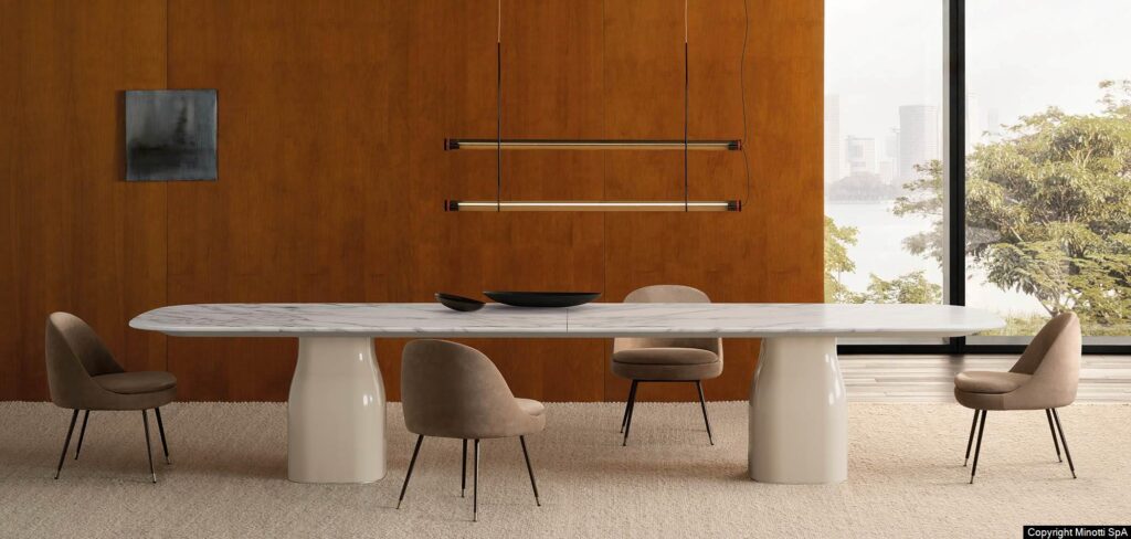 Minotti Sendai eetkamerstoel interieur sfeerfoto eetkamer