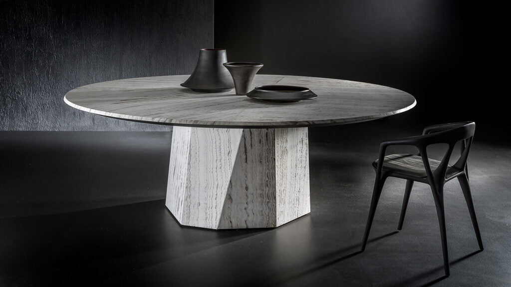 Henge Zenith Table stone marmer