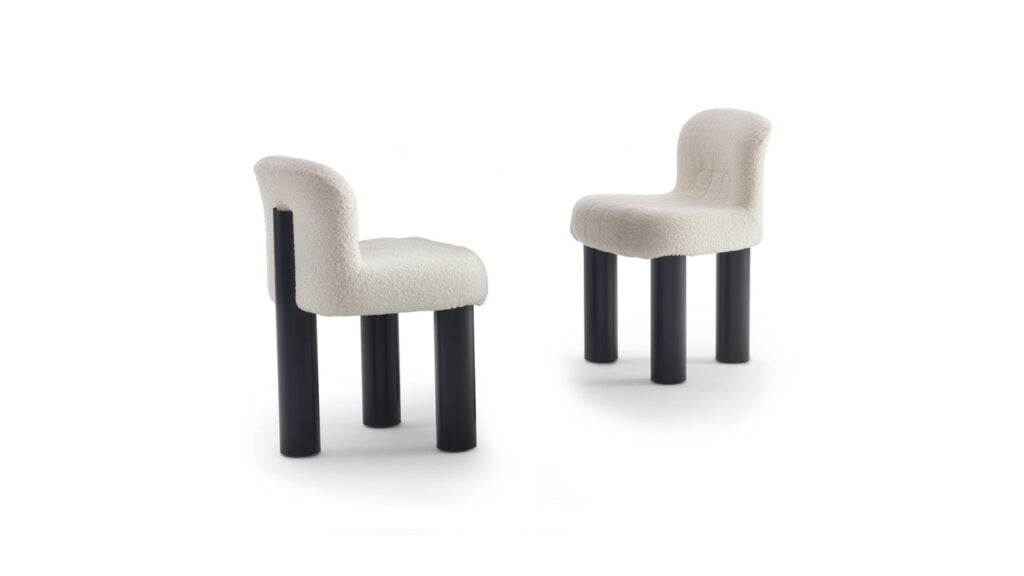 Arflex Botolo armchair product foto stoel wit poot zwart