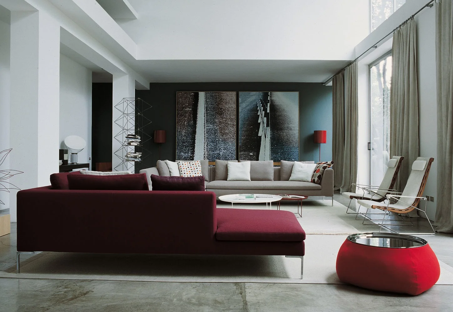 B&B italia charles met chaise longue