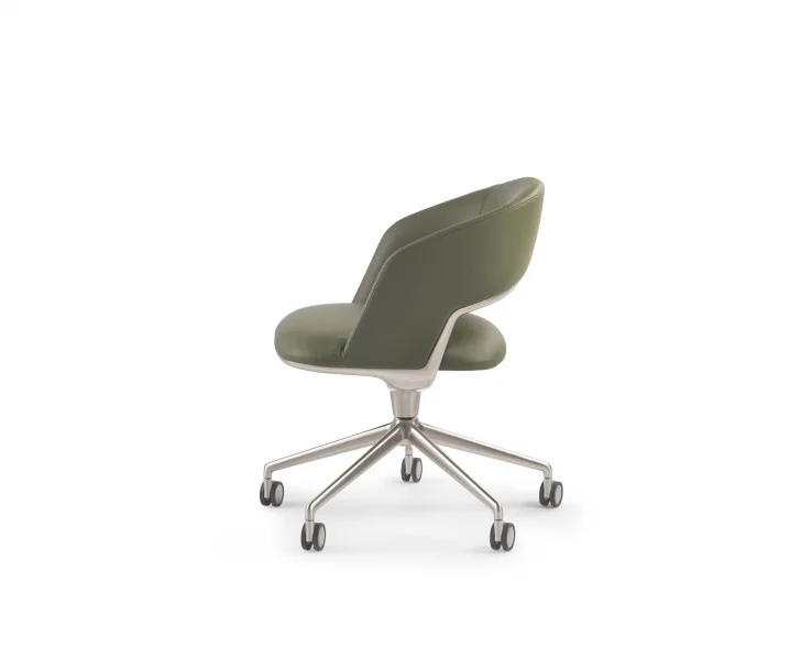 Flexform Alma eetkamerstoel met wielen
