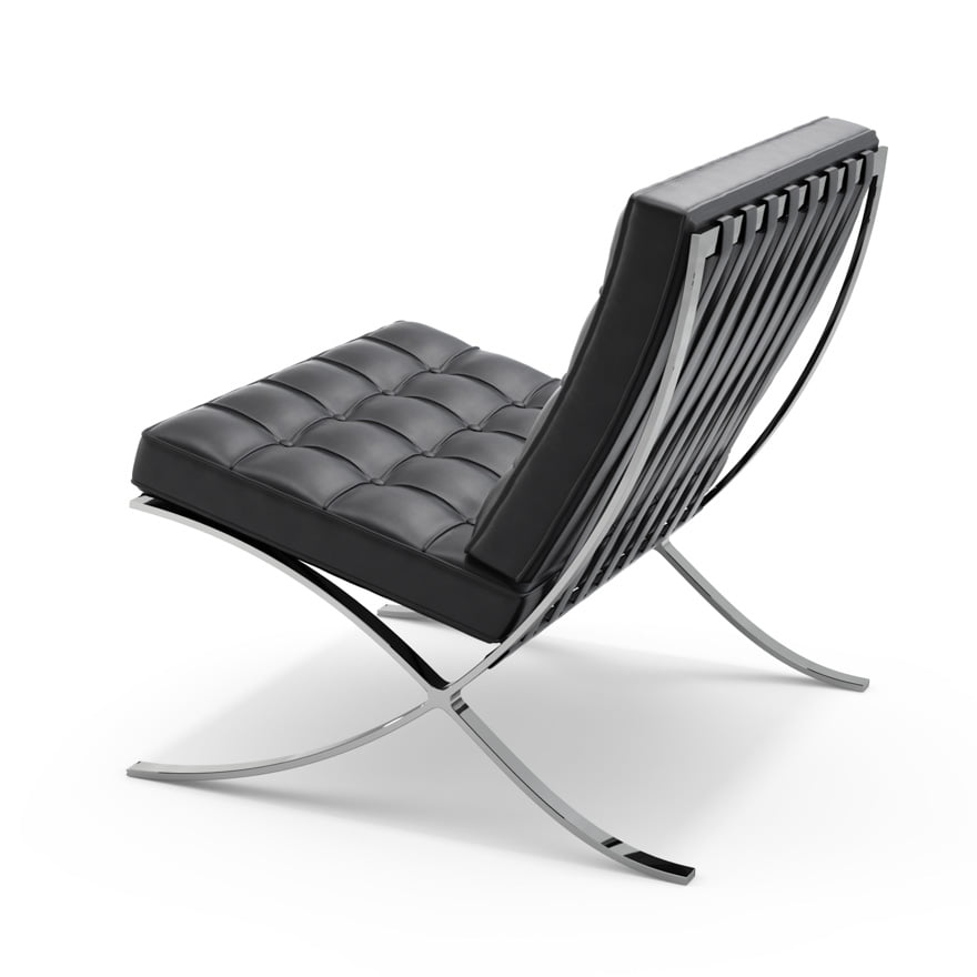 Knoll Barcelona chair achter