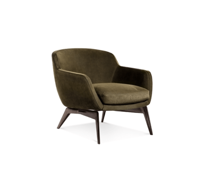 Minotti Belt fauteuil groen