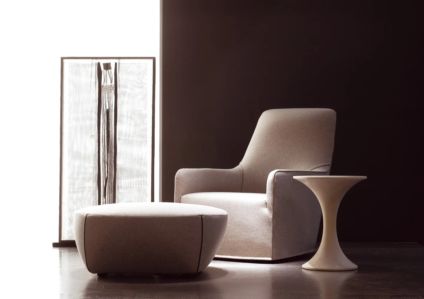Minotti Portofino stof met hoge rug