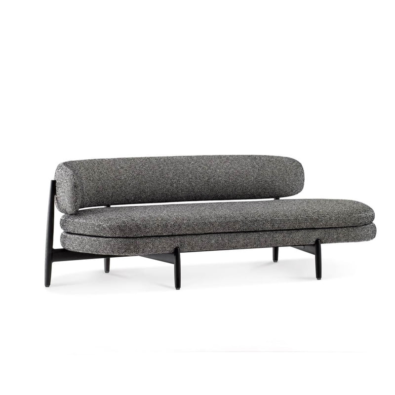 Minotti Lars bank grijs stof productfoto vrijstaand