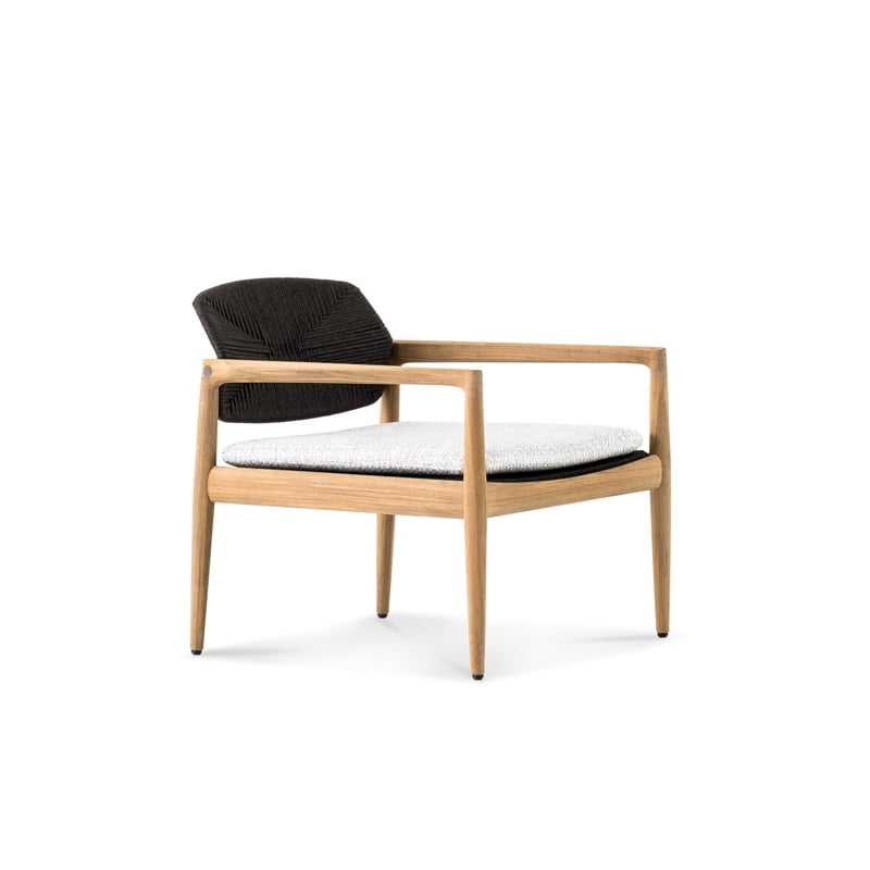 Minotti Yoko Cord outdoor fauteuil productfoto vrijstaand