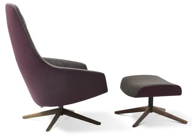 Montis Puk fauteuil + voetenbank