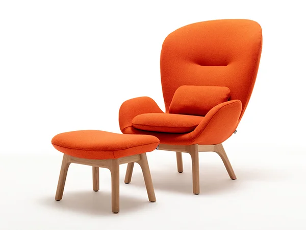 Rolf Benz 594 product foto fauteuil oranje