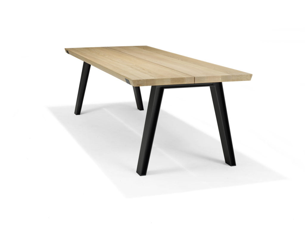 Qliv Side to Side tafel product hout staal