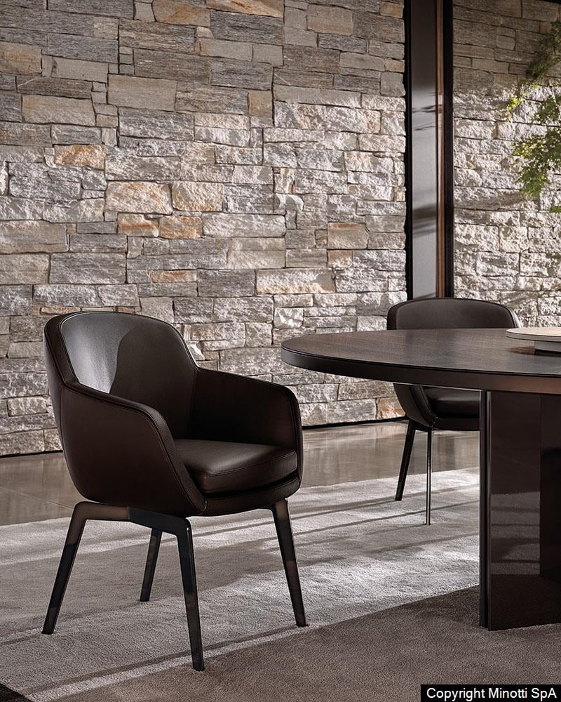 Design meubelen : Minotti Belt Dining sfeer foto eetkamer stoel