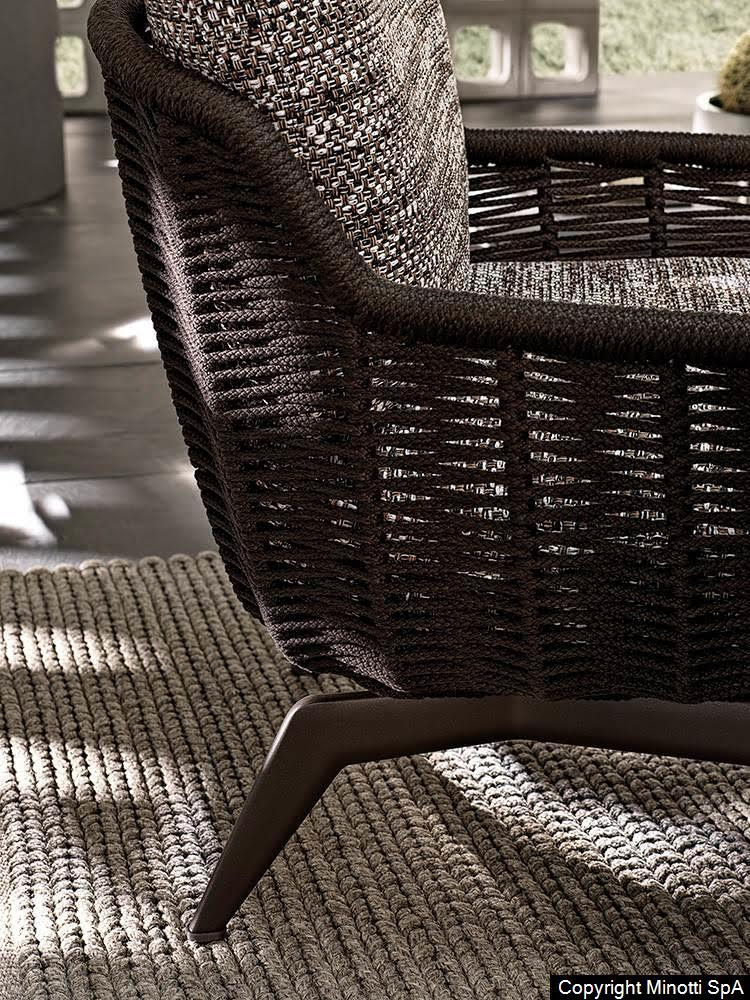 Minotti Belt Cord outdoor fauteuil detail cord