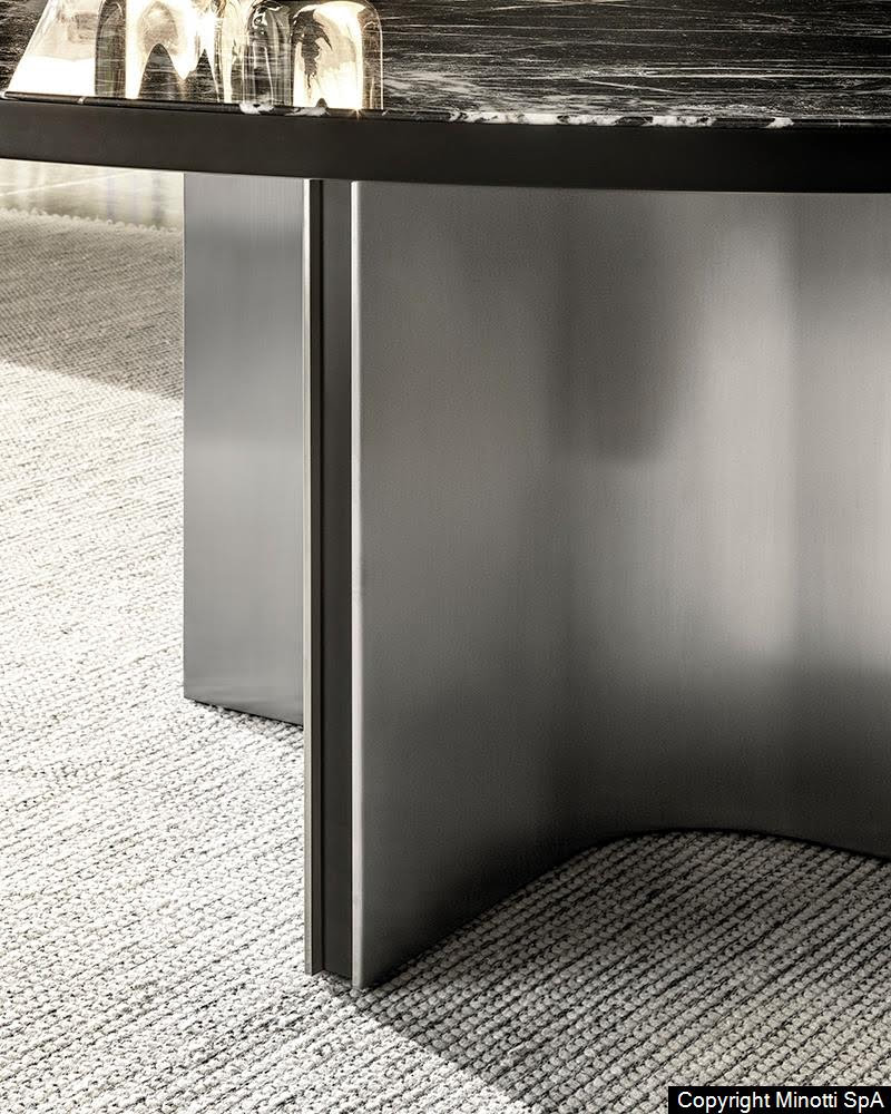 Minotti Marvin detail foto tafel poot