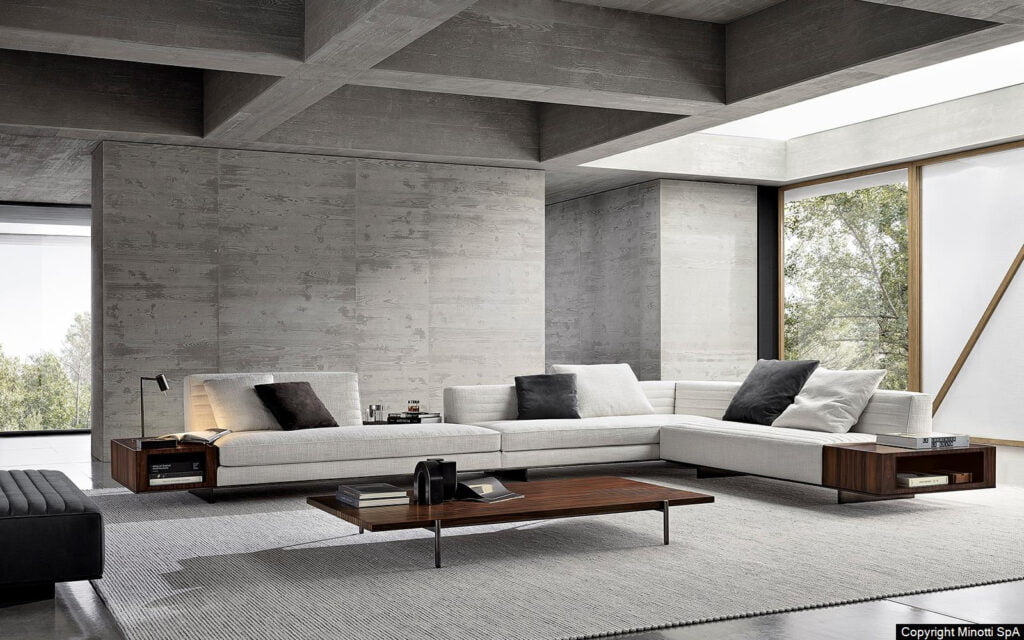 Minotti Roger bank sfeer foto interieur