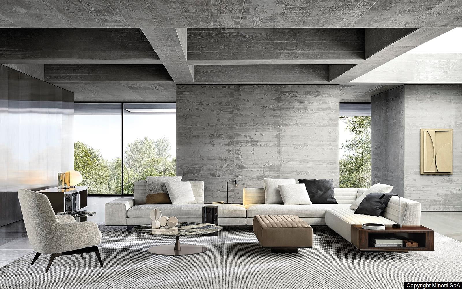 Minotti Roger bank sfeer foto interieur