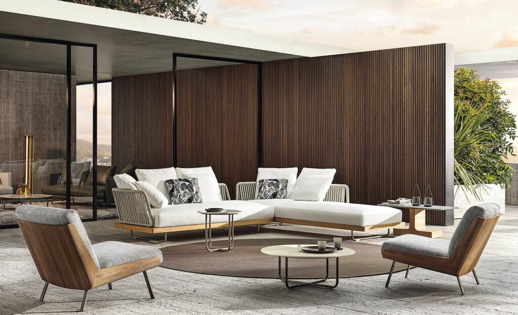 Minotti Sunray bank outdoor