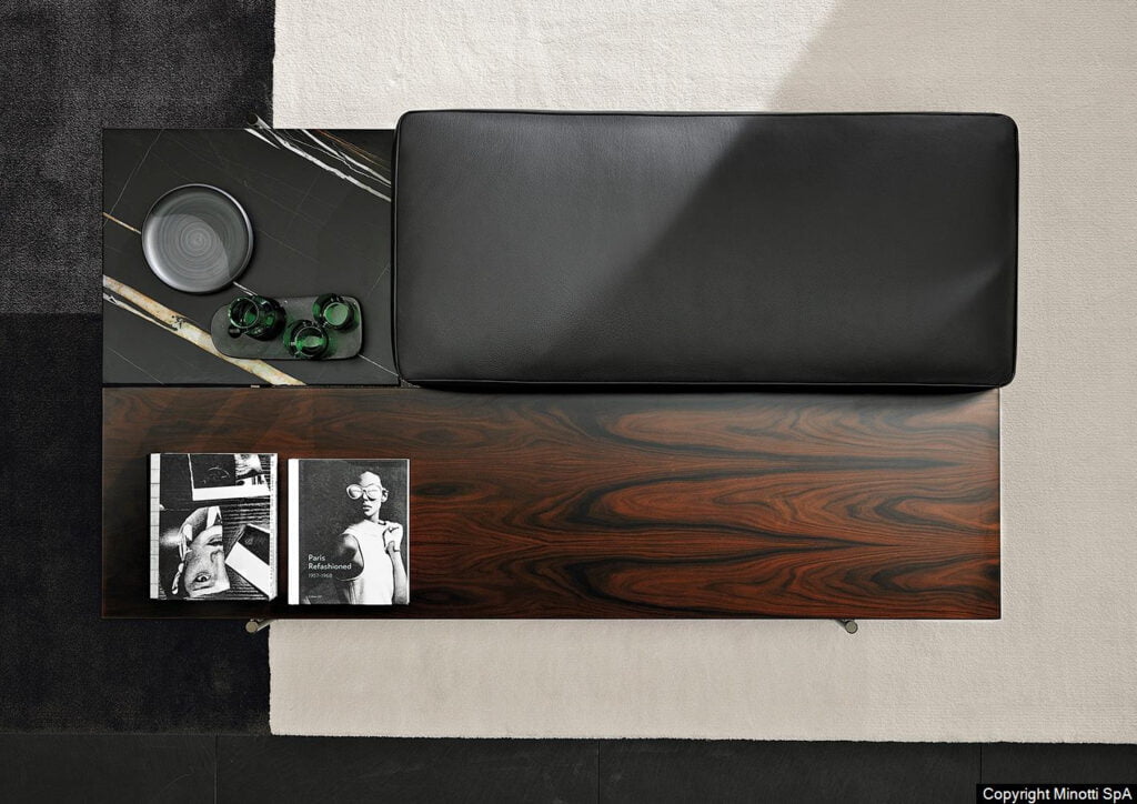 Minotti Superquadra sfeerfoto interieur bovenaanzicht