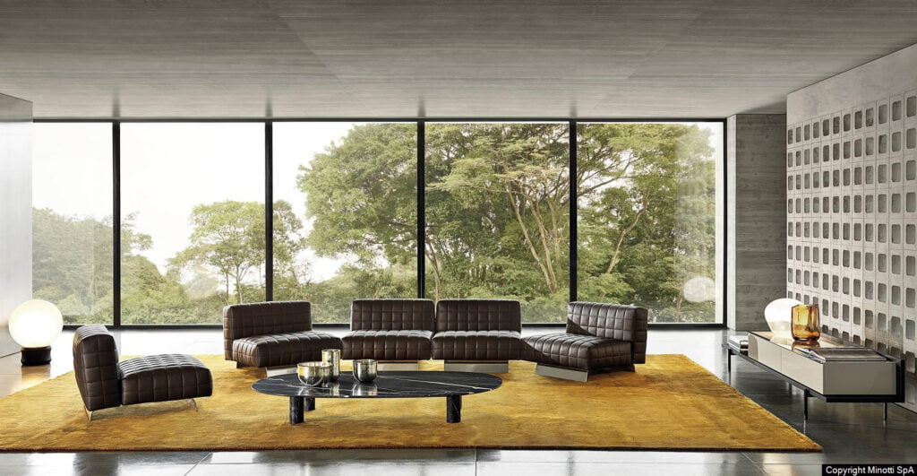 Minotti Twiggy bank sfeerfoto interieur