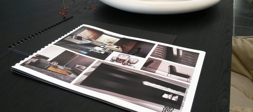 Interieur advies collage Minotti meubels