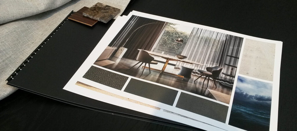 Interieuradvies collage met Minotti meubels