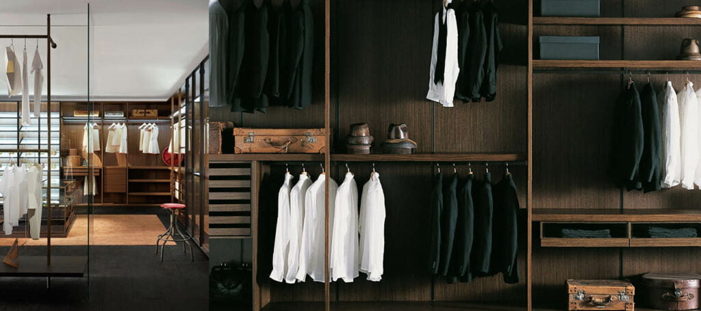 Porro Storage Dressing Room design by Piero Lissoni inloopkast