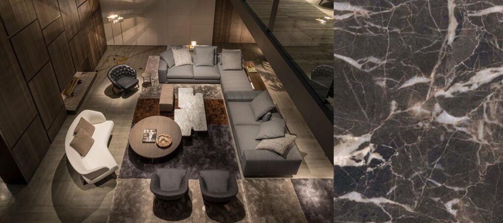 Milaan Design Week sfeer foto Minotti Freeman