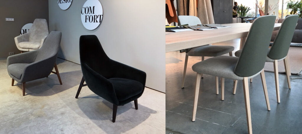 Montis Enzo fauteuil en eetkamerstoel Back me up beurs Keulen