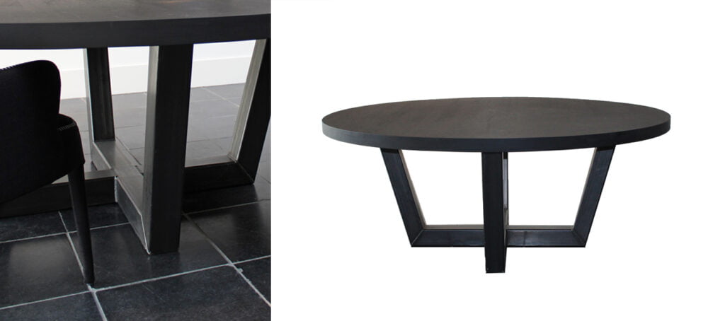 Maatwerk design tafel rond