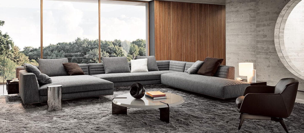 Minotti Roger interieur sfeer foto design bank