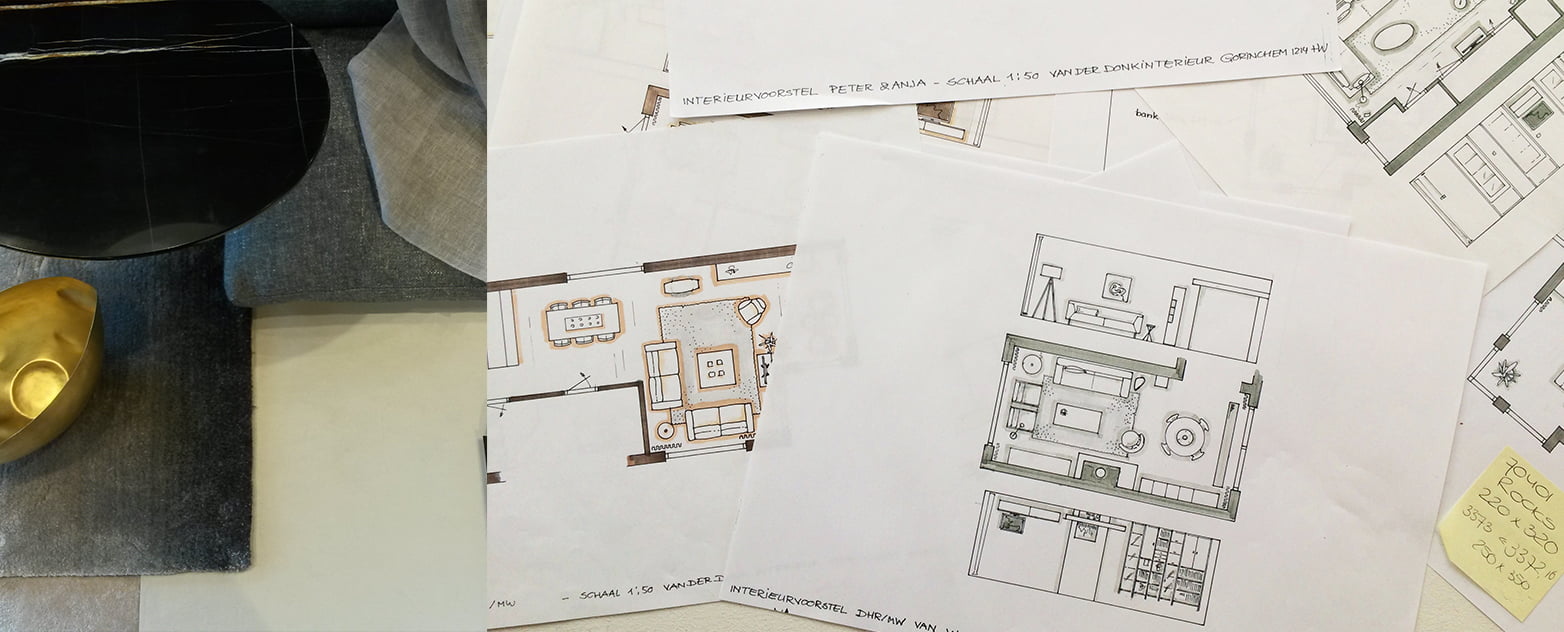 Interieur advies deel 1; Schetsen