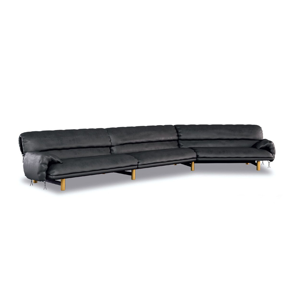 Baxter Jo sofa product foto zwart leder