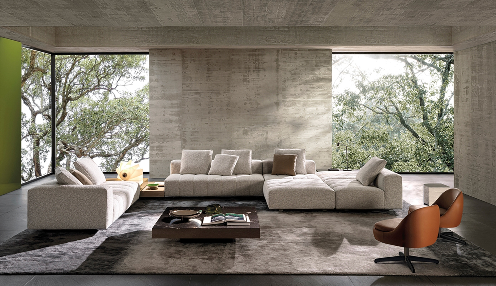 Minotti Goodman sofa lookbook