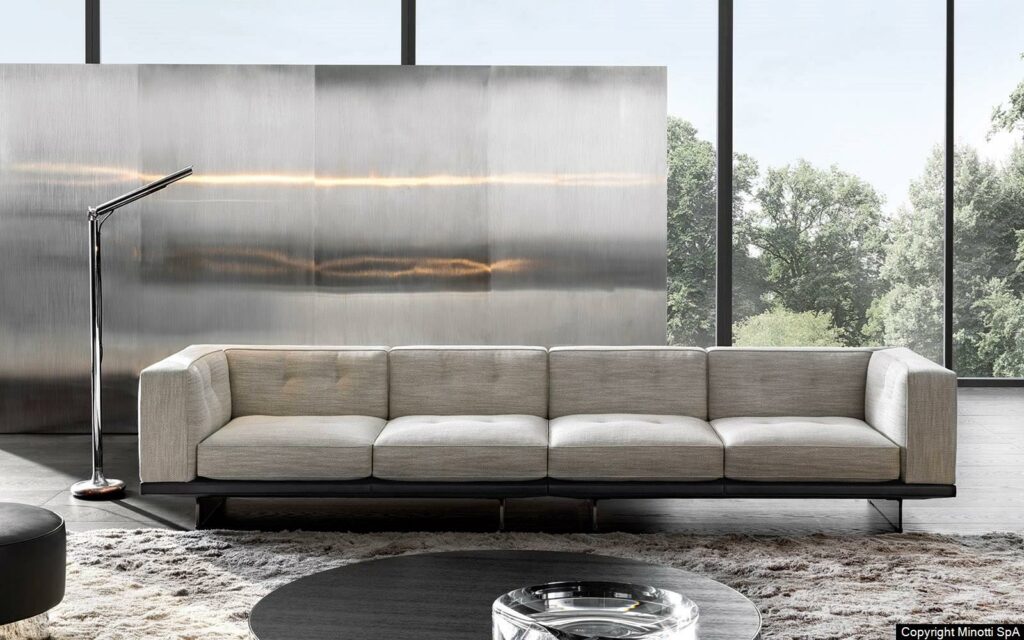 Minotti Dylan Small lichte stoffering design Rodolfo Dordoni