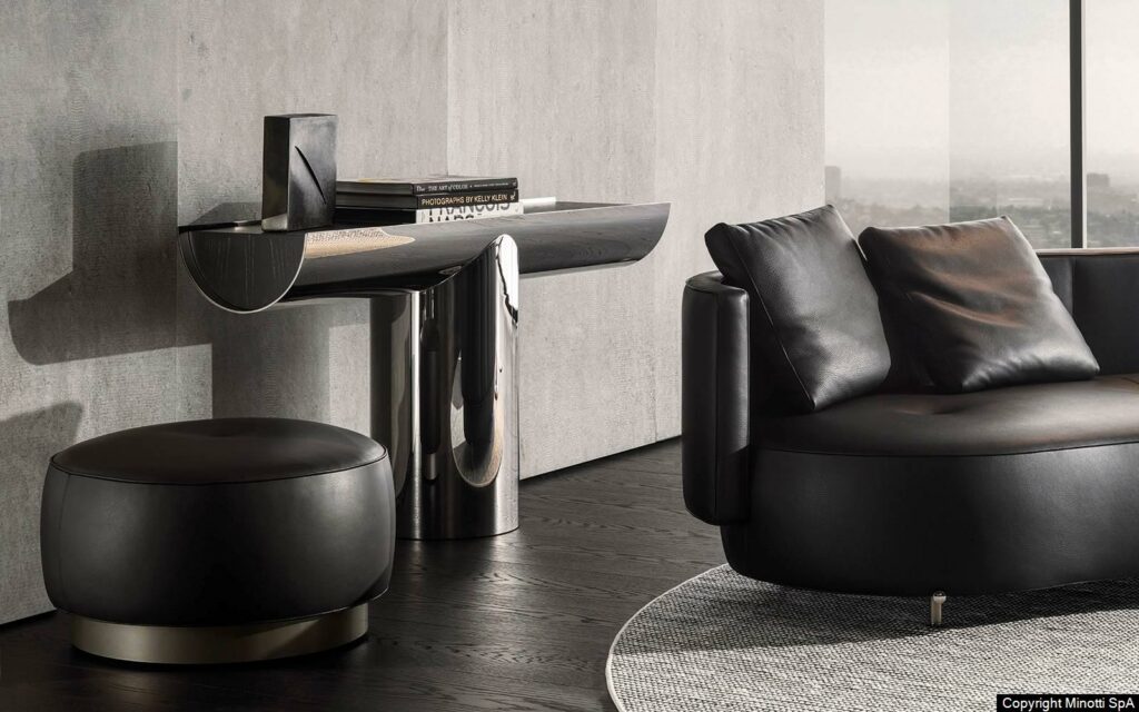 Minotti Pilotis console interieur sfeerfoto